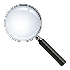 Realistic vector magnifying glass - 18879790