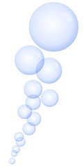Bulles d'air remontant