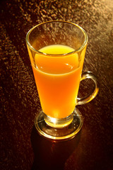 Orange juice in a glass