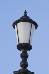Fototapeta na wymiar Street lamp isolated on blue sky