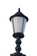 Fototapeta na wymiar Street lamp isolated over white