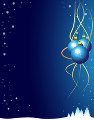 Blue winter background