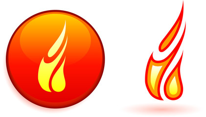 Flame and fire design elemets