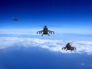 Naklejka premium helicopter