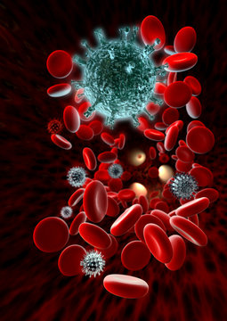 Virus in red blood