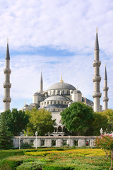 Fototapeta na wymiar blue mosque, Istanbul, Turkey