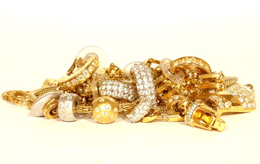golden 	accessories isolated