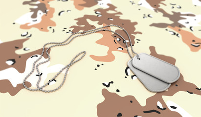 Desert Background Dog Tags