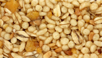 Muesli bar close up