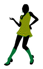 Go Go Dancer Illustration Silhouette