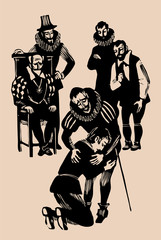 Return of the Prodigal Son etching