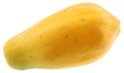 papaye mûre fond blanc
