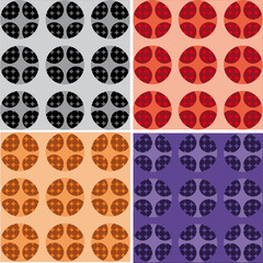 Fototapeta na wymiar Vector series. Set of cell Pattern