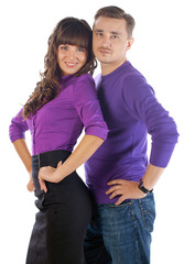 Fototapeta premium young couple man and woman