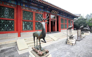 Foto op Canvas statues outside Summer Palace © Gary