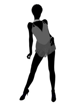 African American Showgirl Silhouette