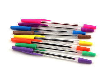 Fototapeta premium Pens on a white background.
