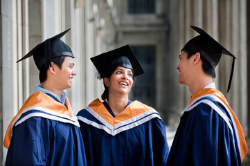 Graduates Chatting