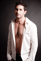 Fashion male model standing