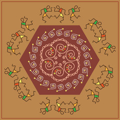 Folk, tribal Designs, Motif, wall painting