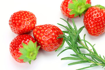 strawberry and herb