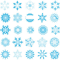 snowflakes set