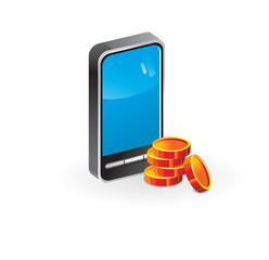 Icon mobile Phone (money)