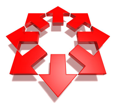 arrows expanding