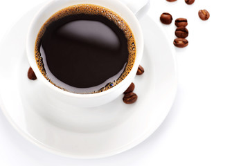 Coffee cup isolated on white