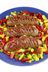 Sausage and paprika