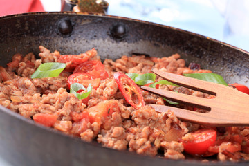 Meat stir fry