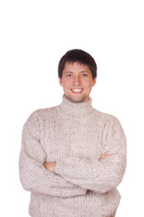 Fototapeta premium happy young casual man portrait