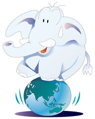 象と膨張する地球