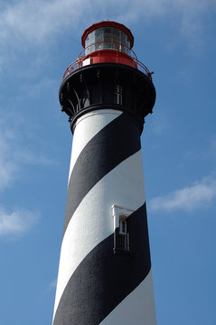 St Augustine Striped Lighthouse Tower