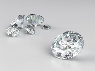 several diamonds