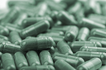 green capsule pills