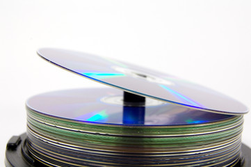 Fototapeta premium a stack of CD