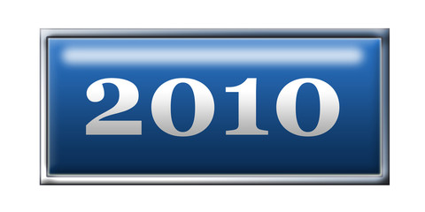 New year 2010 - blue button