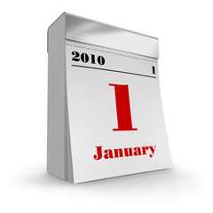 Tear-off calendar 2010