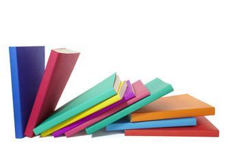 colorful books stack education