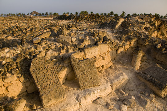 Old arabic cemetery at Al Balid