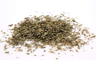 Petersilie kleingeschnitten und getrocknet