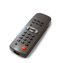 Remote control isolated over white