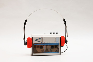 stereo cassette player - obrazy, fototapety, plakaty