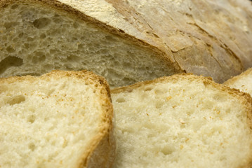 Fresh sliced Italian bread