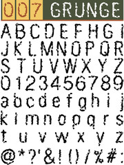 Grunge Alphabet, font set