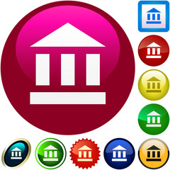 Bank icon set. Vector collection.