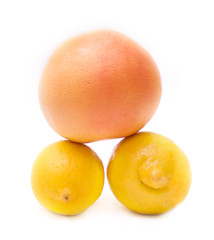 Grapefruit and lemon