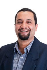 Indian businessman - isolated on white