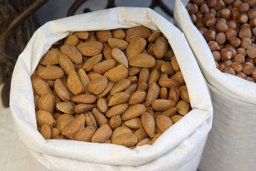 étalage amandes